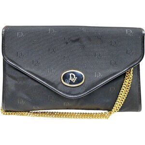 (L2) Christian Dior Hand Bag Black Nylon